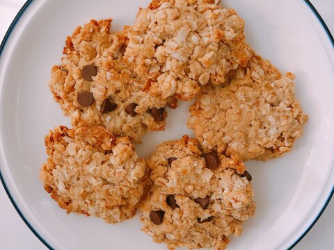 オートミールと米粉のクッキー＊小麦粉、卵、不使用